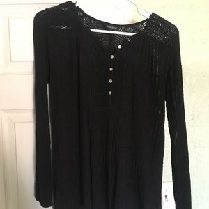 Lucky Brand Long Sleeved Knit Top Size M (EUC)